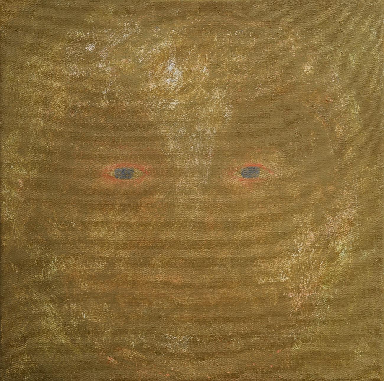 Jan Karpíšek: Hlava přes celé, akryl na plátně, 50x50 cm, 2011