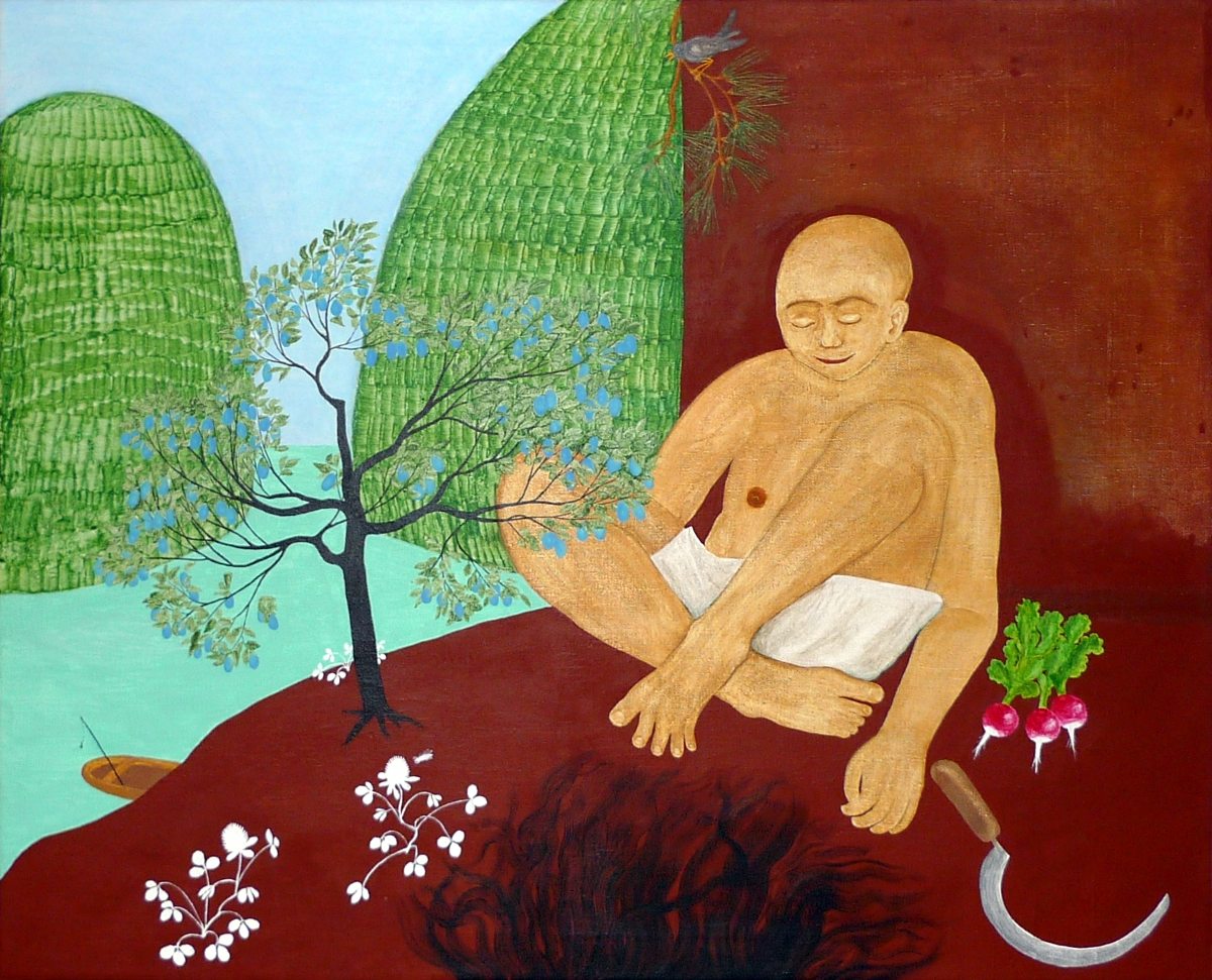 Jan Karpíšek: I Am Always Here, acryl on canvas, 85x105 cm, 2009