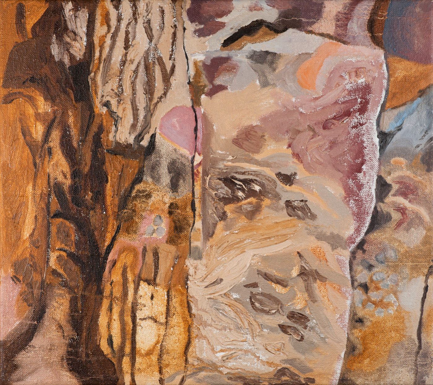 Jan Karpíšek: The Portrait of Mr. Píro's Rock, oil on canvas, 40x45 cm, 2012