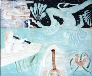 Shakuhachi freestyle, acryl on canvas, 135x160 cm, 2008