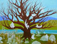 The Tree Of Ghosts, acryl and oil on canvas, 100x125 cm, 2012, private collection, Czech Republic