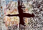 The Bird, acrylic and ink on paper, 59x84 cm, 2001, private collection, Czech Republic