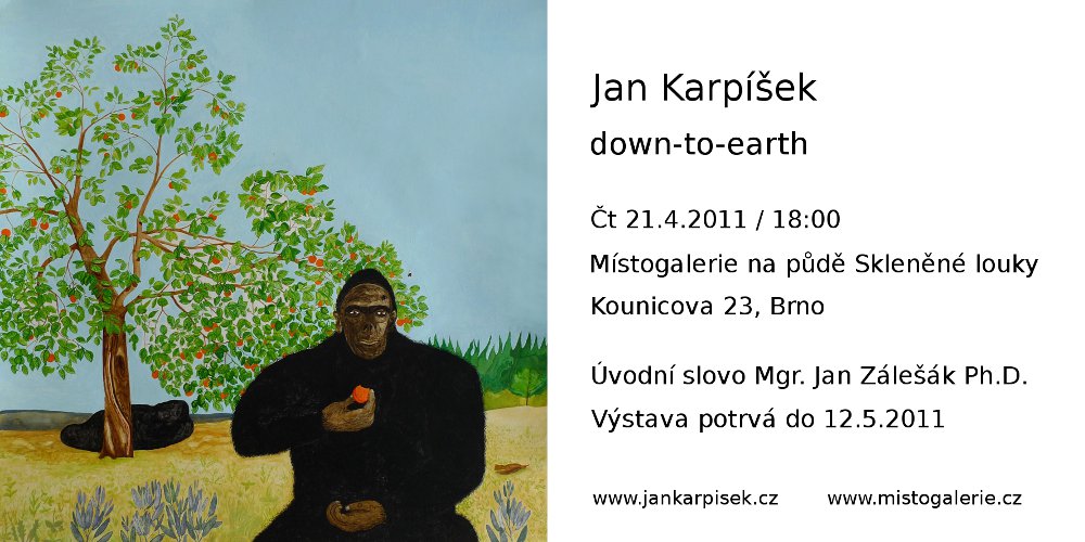 Jan Karpíšek - down-to-earth, Místogalerie, Brno, 21.4.-12.5.2011