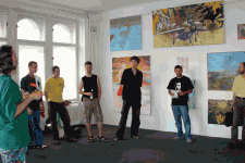 Vernisáž výstavy 40 dní Punkwy 3.7.2007 Galerie Dolmen Brno