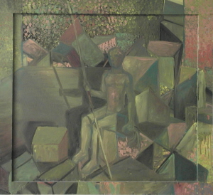 Výstava na Radikále 2.3.2005, Pavel Štych: olej, dřevo, 117x107cm