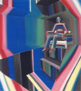 Výstava na Radikále 2.3.2005, Pavel Štych: akryl, plátno, 155x140cm