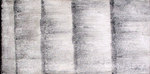 Plynutí času IV, 90x180 cm, akryl na jutě, 2003, abstraktní malba