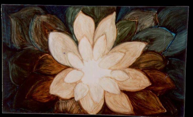 The Bloom, oil on masonite, 48x80 cm, 2000
