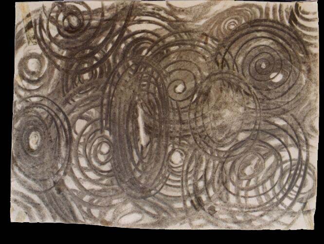 Karpíšek: The Composition, charcoal on paper, 50x67 cm, 2000