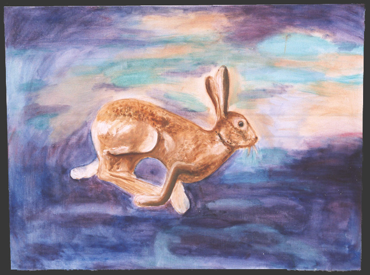 The Rabbit, oil on canvas, 70x110 cm, 2001