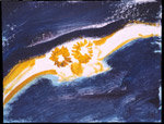 Vrána, akryl, 2002