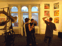 Opening paintings exhibition show 40 days of Punkwa Dolmen Art Gallery Brno